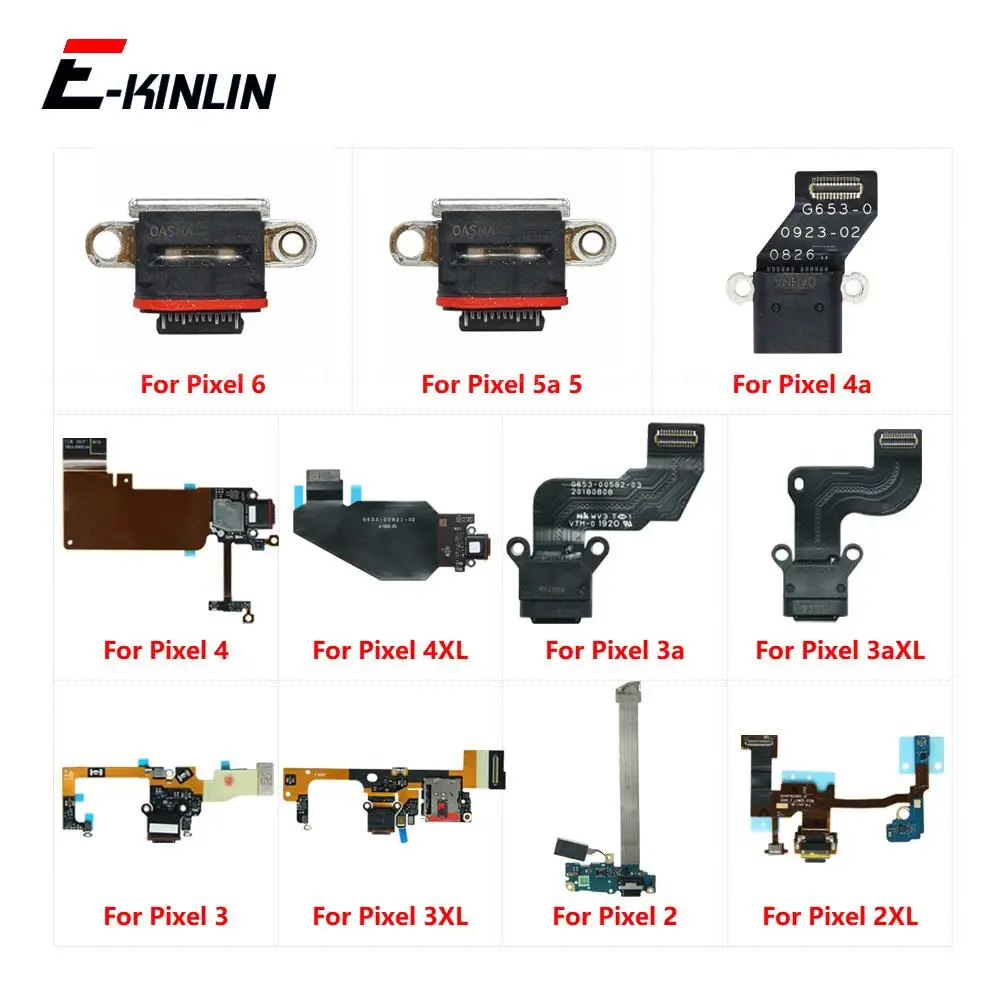

USB Charger Plug Charging Port Dock Connector Flex Cable For Google Pixel 2 3 3a 4 XL 4a 5 5a 6 7 Pro 6a 5G Replacement Parts