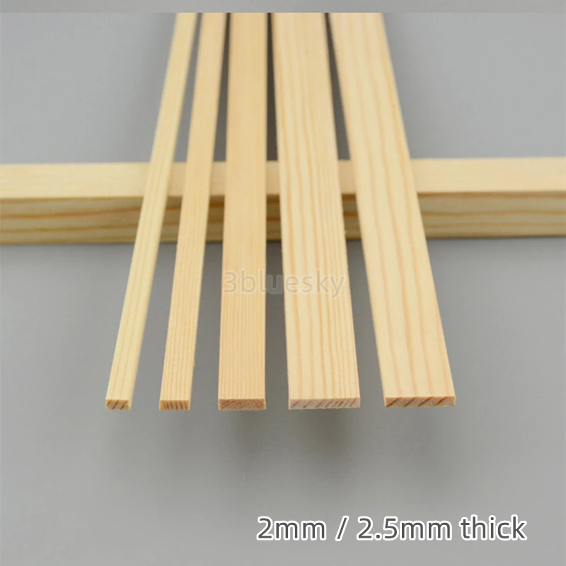 Custom Natural Pine Wood Slats Bar Panel 2mm 2.5mm x 2mm 2.5mm 3mm 4mm 5mm 6mm 8mm 10mm 12mm 15mm 18mm 20mm Width