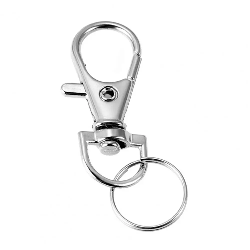 

Pet Tag Holder Premium Zinc Alloy Keychain Set 50pcs Lobster Buckle Car Keyring Accessories for Diy Pet Tag Holder Clip Key