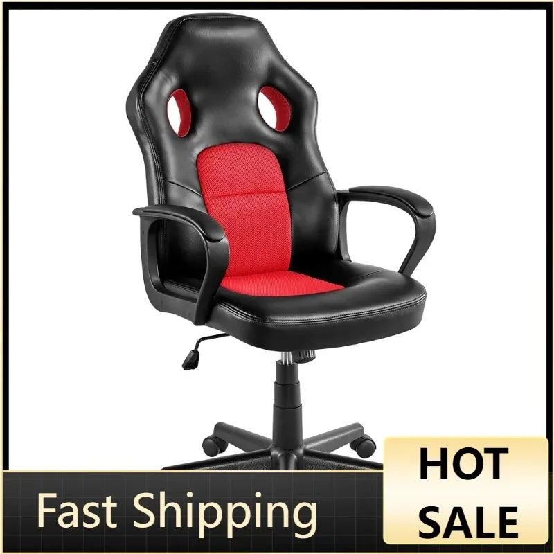 

SmileMart Adjustable Swivel Artificial Leather Gaming Chair