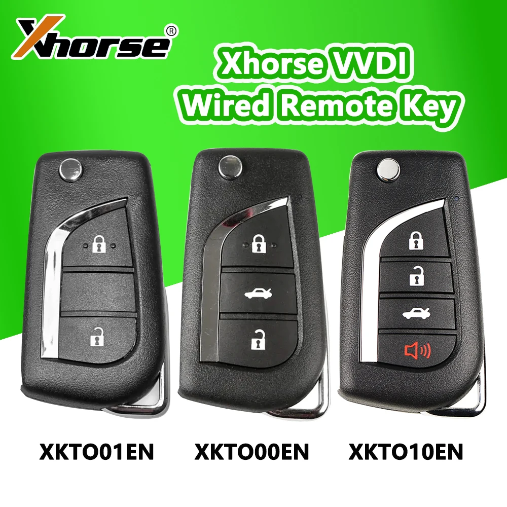 

Универсальный пульт дистанционного управления Xhorse XKTO00EN XKTO01EN XKTO10EN 2/3/4 кнопки для VVDI Key Tool /VVDI2 английская версия для Toyota