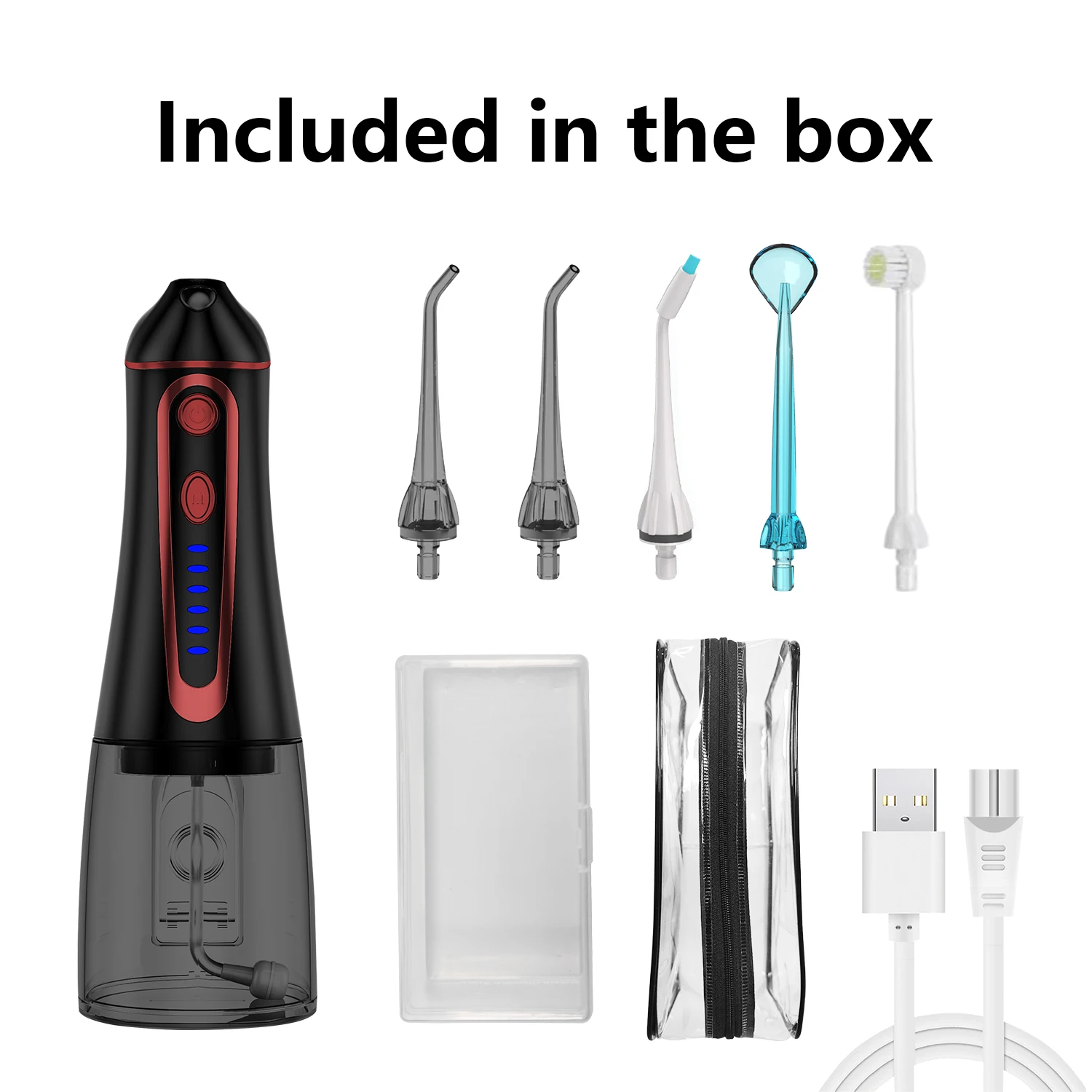300ML Water Tank Waterproof Teeth Cleaner Oral Irrigator Portable Dental Water Flosser USB Rechargeable Water Jet enlarge