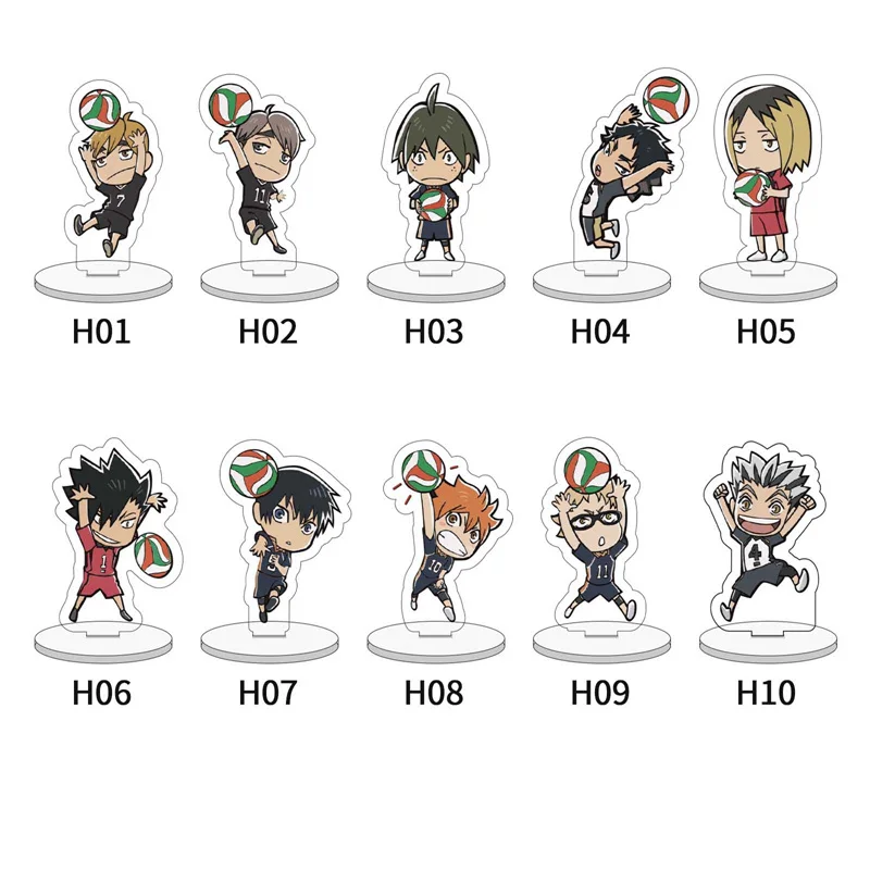 

12.5cm Anime Haikyuu!! Acrylic Stand Figures Model Plate Desktop Decor Cute Cosplay Action Figures Fans Gift Toy Ornaments