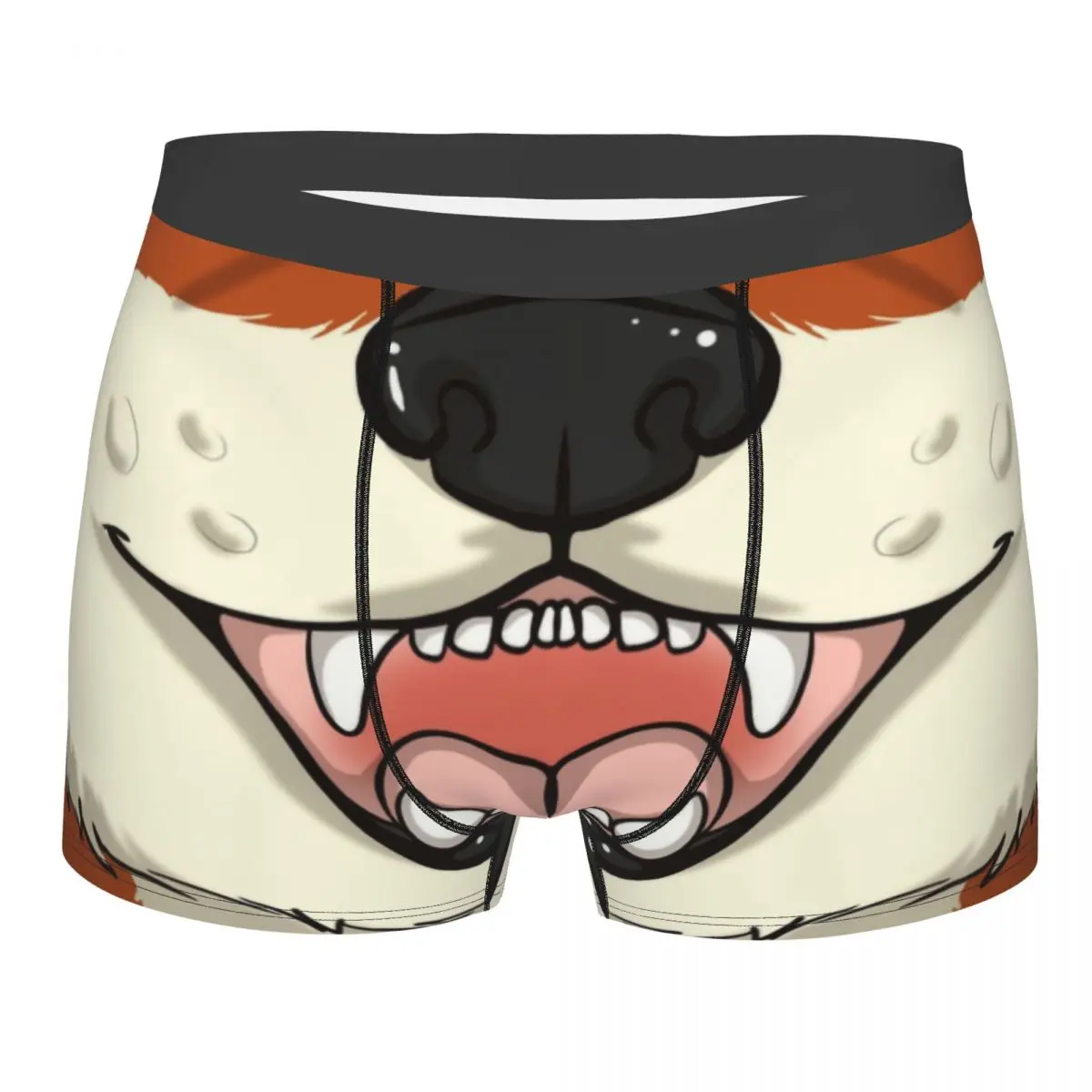 

Fox Cartoon Pattern Boxer Shorts Men 3D Printed Male Stretch Animal Print Underwear Panties Briefs