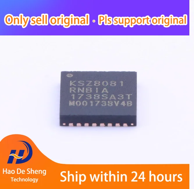 

10 шт./лот KSZ8081RNBIA-TR KSZ8081 QFN-32 новая Оригинальная фотография