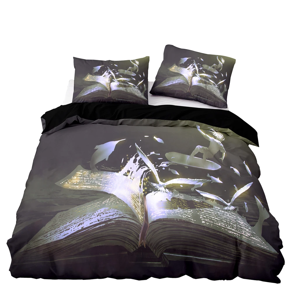 Комплект постельного белья с пододеяльником и наволочкой в абстрактном стиле |