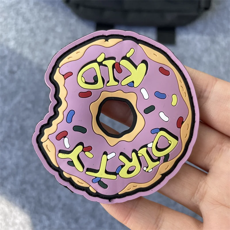 Dirty Kid Donut ПВХ нашивка NOT SUPEEF WRMFZY FOG GWA Тактическая на липучке для рюкзака