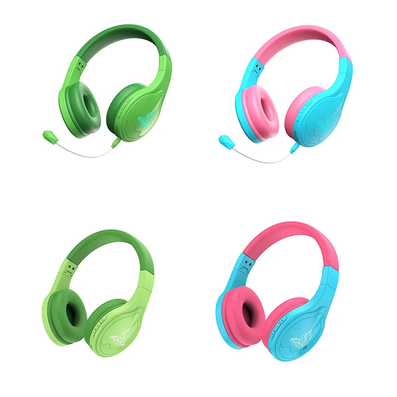 

Headset Silicone With 85DB Volume Limited Hearing Protection Headphones With Microphone Green