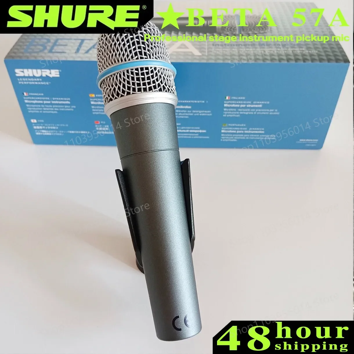 Проводной микрофон SHURE BETA 57A динамический кардиоидный для домашней студийной
