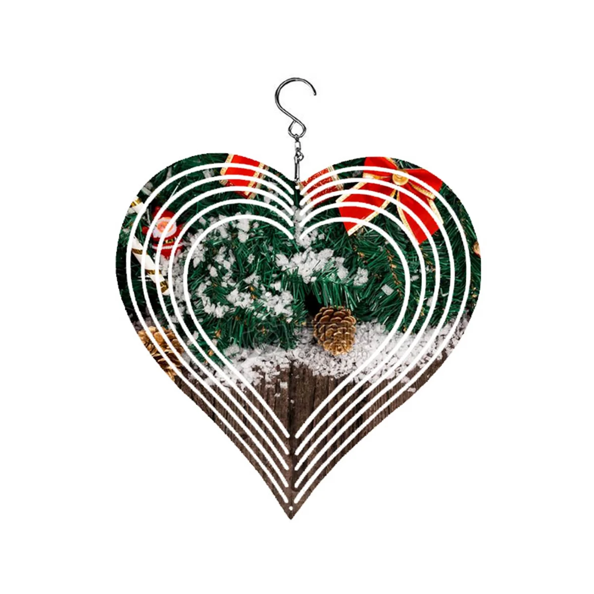 Рождественская серия ветроэнергетика белая фотография двухсторонняя печать