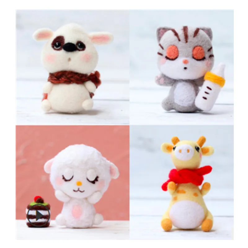 

Набор для рукоделия из войлочной кукольной шерсти