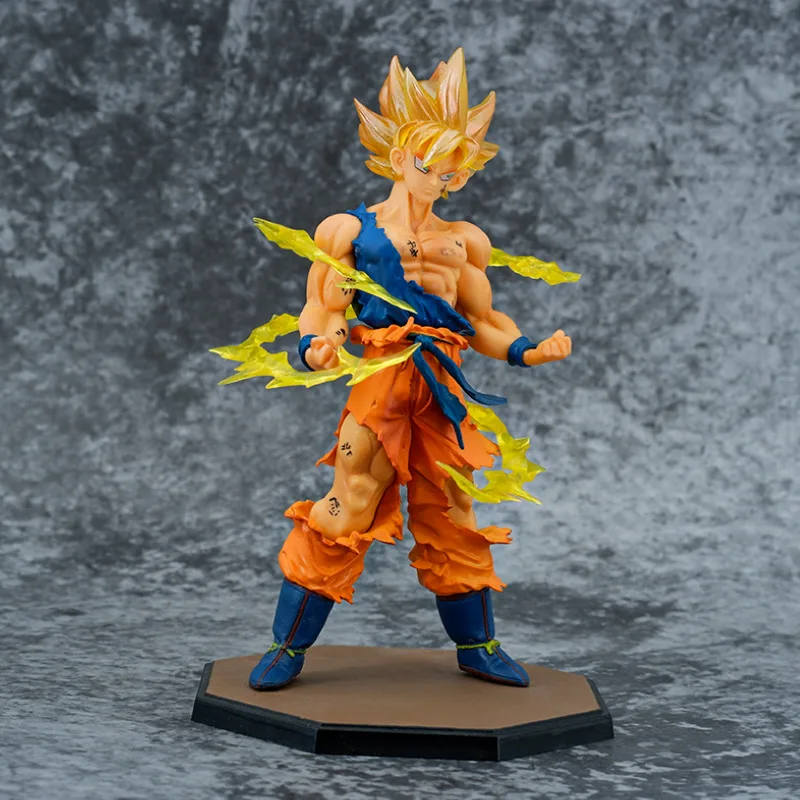 

17cm Dragon Ball Action Figures Son Goku PVC Model Battle Saiyan Collection Figurine Toys For Kids Gift Desktop Decoration