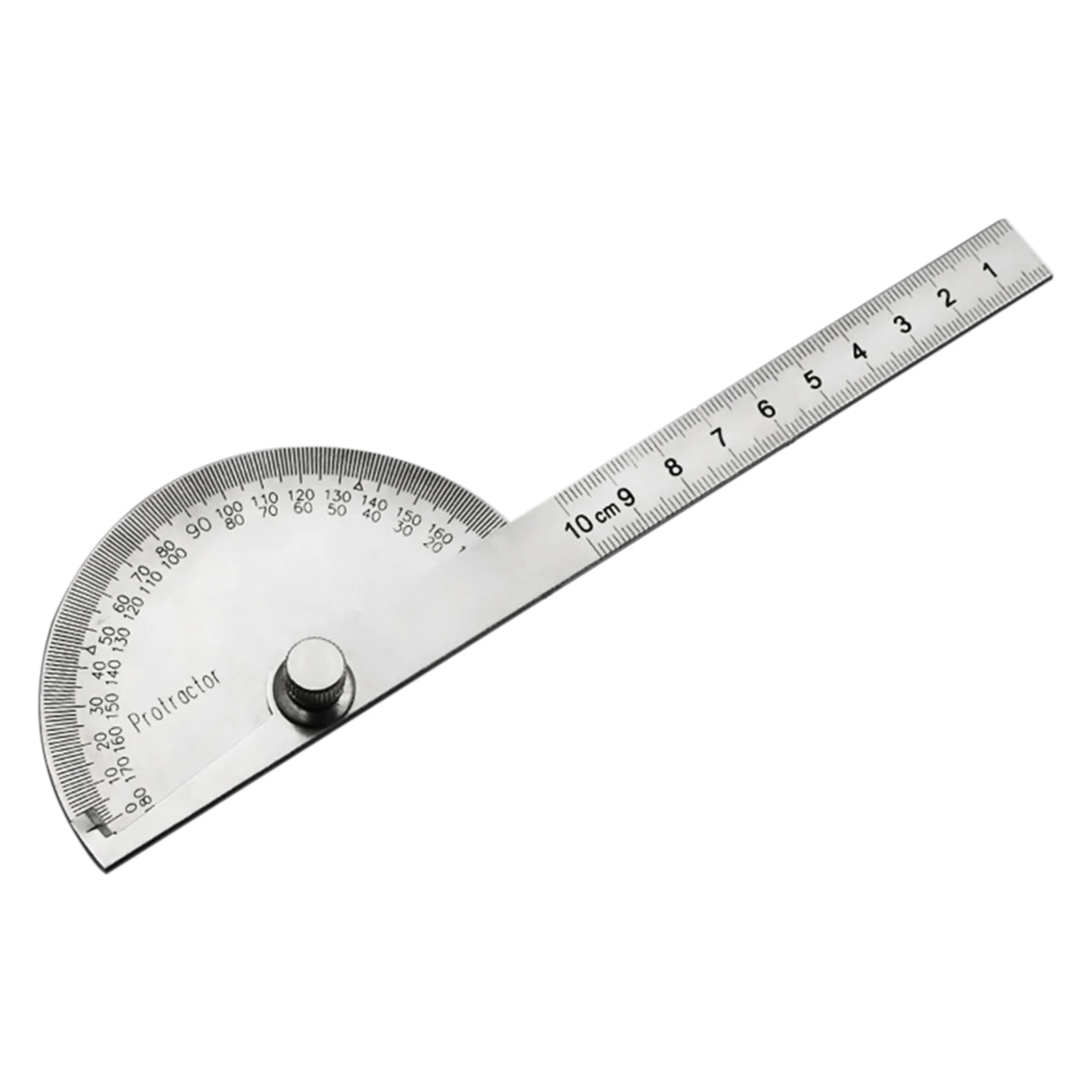 

Clear Scale 180 Degree Measuring Tool Portable Adjustable Protractor Stainless Steel DIY Woodworking Angle Ruler School Gauge