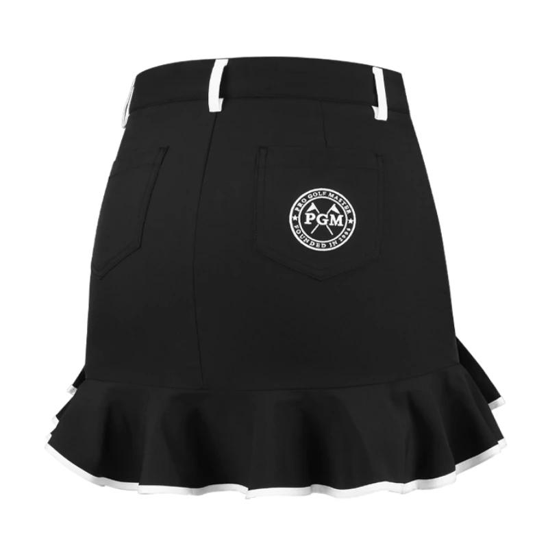 PGM Golf Short Skirt Women Golf Wear Breathable Fashion Ladies Embroidered Solid Skirts for Sport Black White Golf Shorts XS-XL