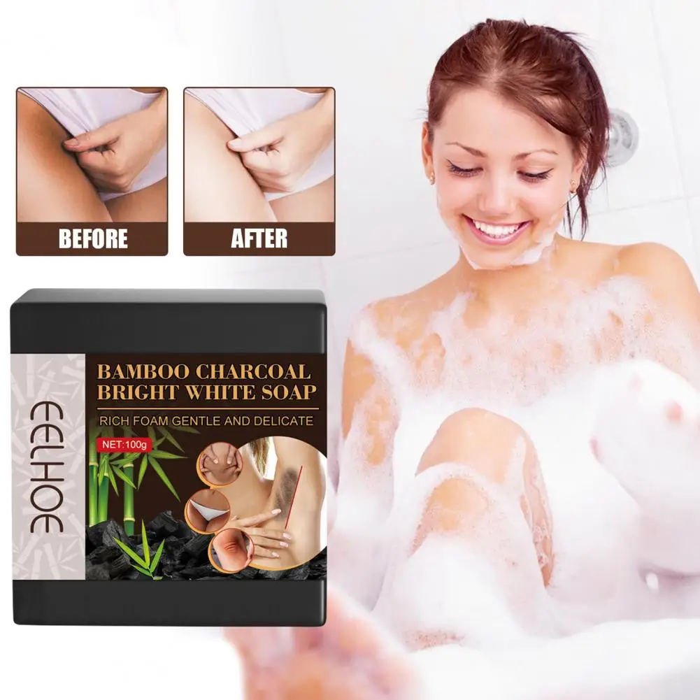 

Отбеливающее мыло, полезное увлажняющее и легкое впитывание, бамбуковый уголь, освежающее темное мыло для бикини для дома