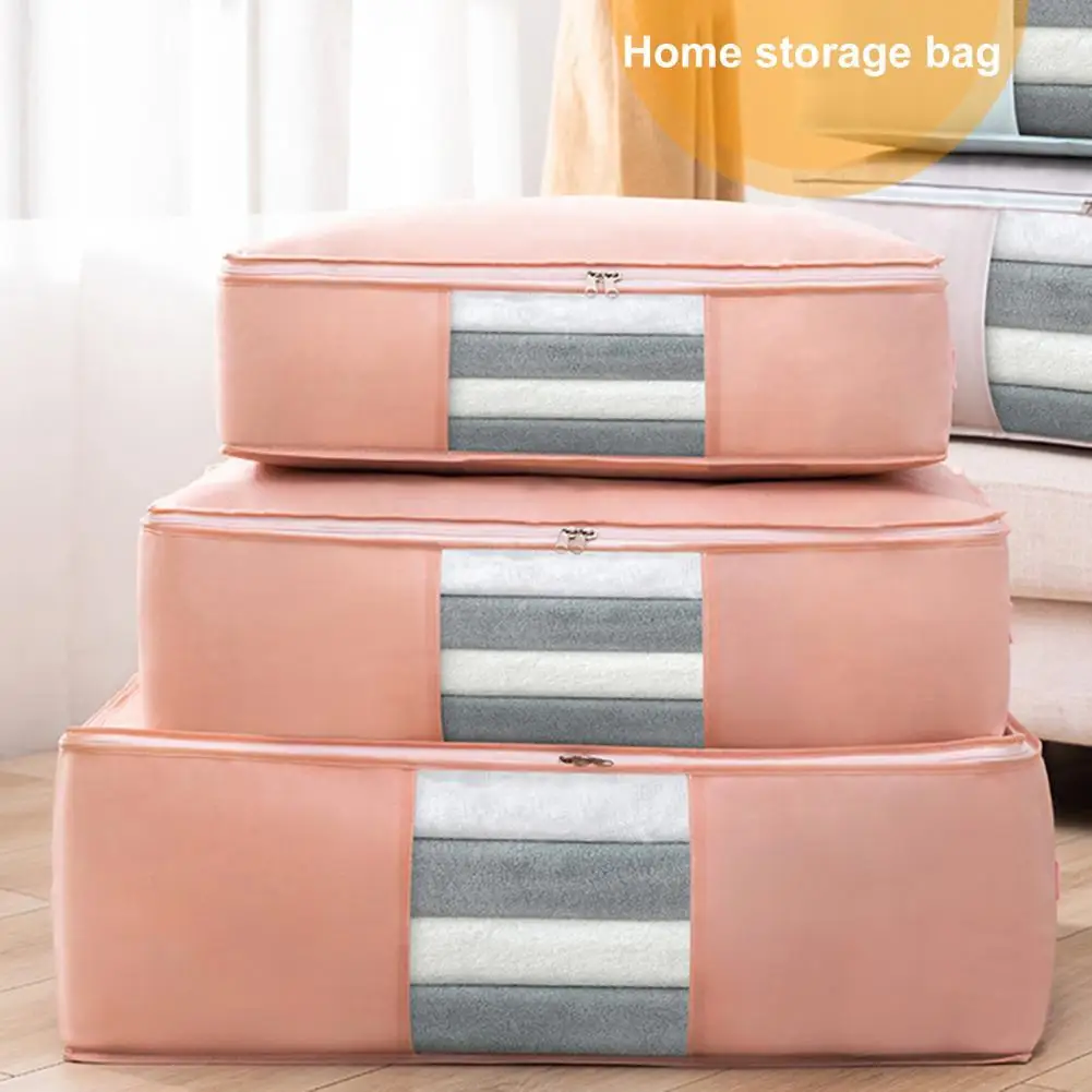 

Quilt Storage Bags Dustproof Foldable Non Woven Fabric Breathable Thicken Clothes Organizer