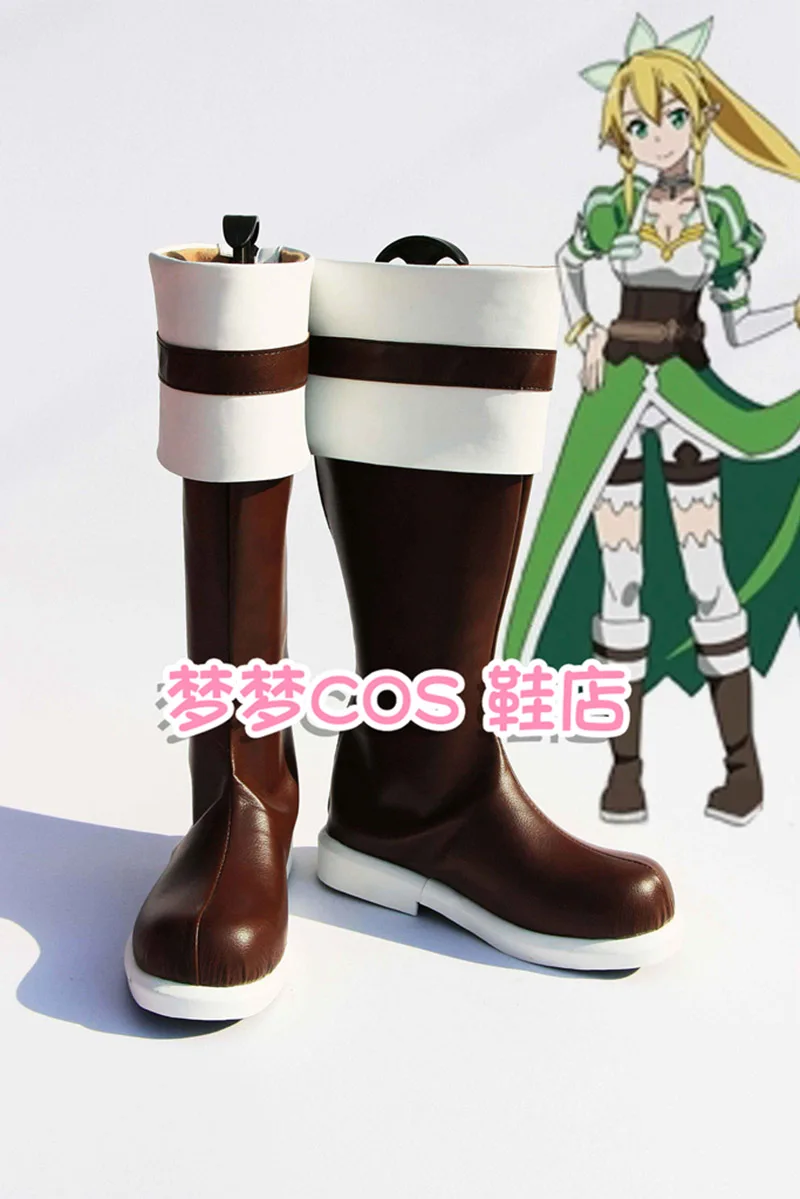 

Аниме меч искусство онлайн Leefa Kirigaya Suguha Косплей обувь для взрослых женщин Хэллоуин