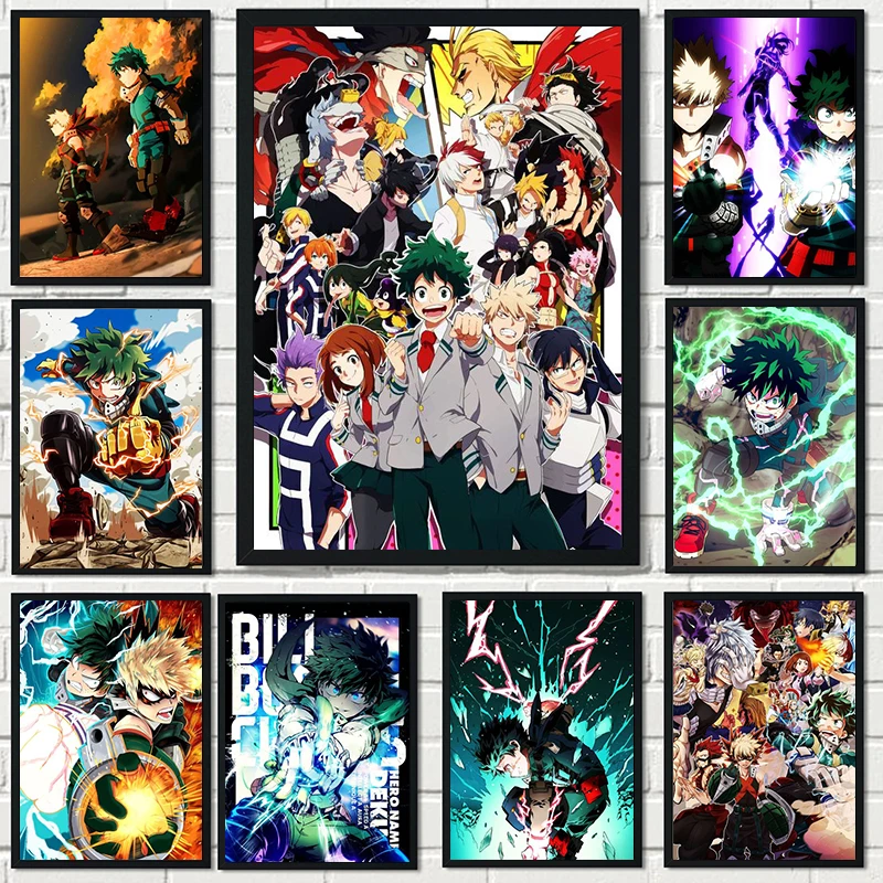 

DIY Paint By Numbers For Adults Japanese Anime My Hero Academia Canvas Paint Frameless Painting By Numbers Handmade Wall Decor