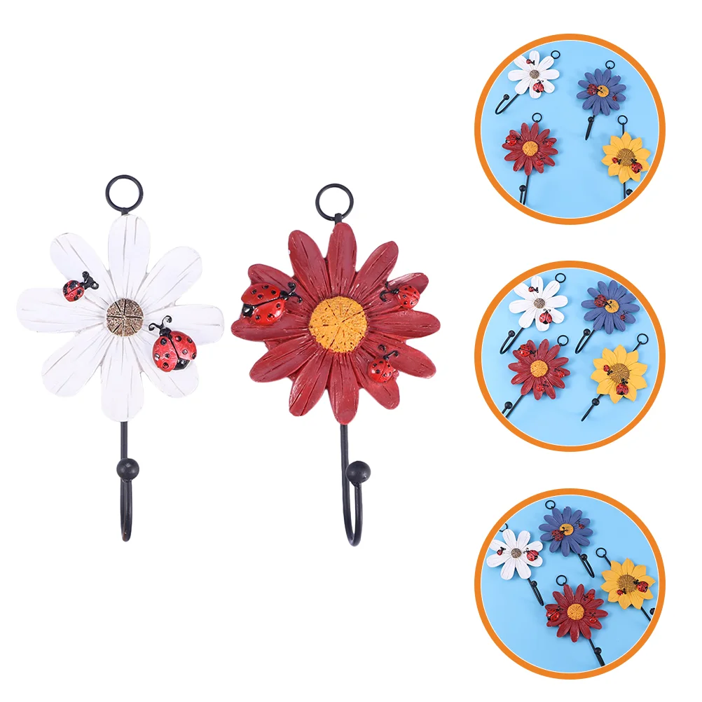 

2 Pcs Clothes Hooks Wall Mount Hat Hooks Wall Hanging Hooks Key Coat Hooks