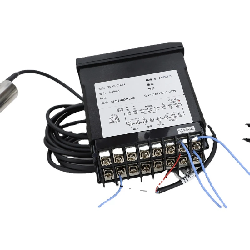 

50MM 4-20mA DC Rebound LVDT Sensor Displacement Transducer With Digital Indicator