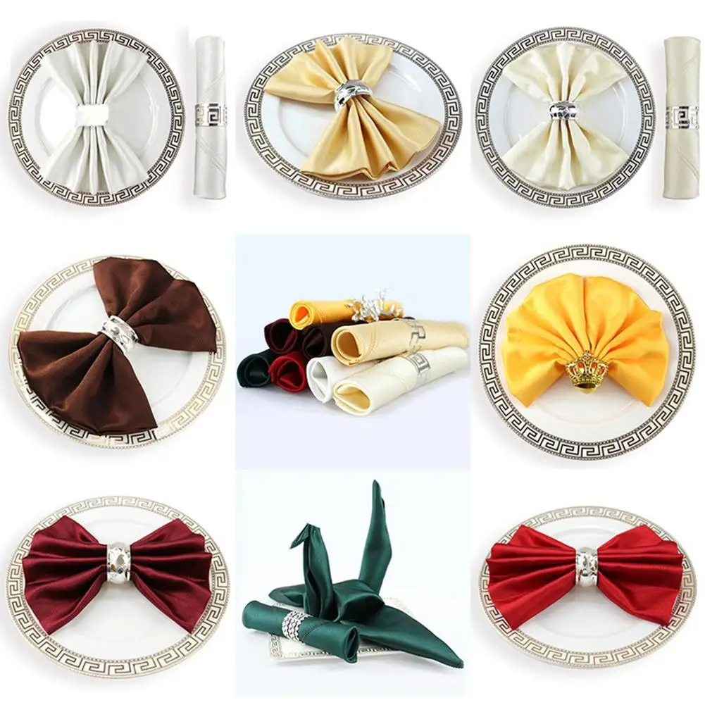 

High Quality Hotel Home Solid Color Napkin Table Napkin Hotel Banquet Square serviette mokador Supplies 48x48cm