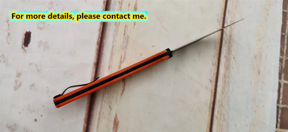 Стальной тройной сломанный штатив JUFULE лезвие XHP рукоятка G10 медная шайба