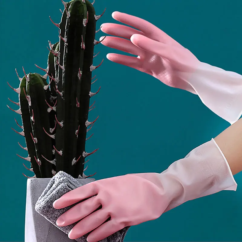 

Kitchen Clean Dishwashing Cleaning Gloves Silicone Rubber Sponge Glove Household Scrubber Tools Dropshipping Kitchen