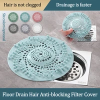 bathroom hair filter tpr material kitchen anti blocking floor drain cover toilet sewer pipe seal deodorant cover plug