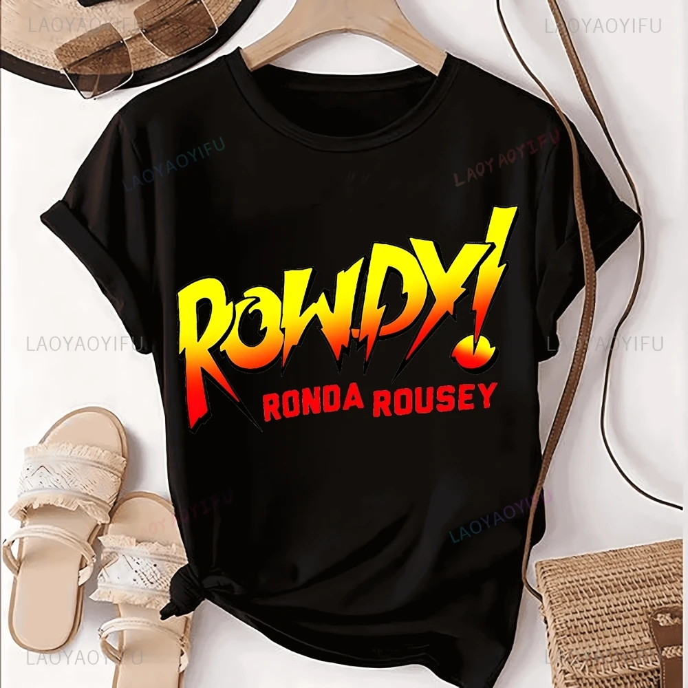 Стильная ретро футболка с принтом MMA Fighter Ronda Rousey топ трендовая рубашка унисекс