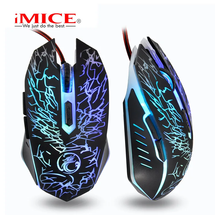 Imice X5 Factory Direct Supply Colorful Breathing Light E-Sports Wired Gaming Mouse Colorful Dazzling