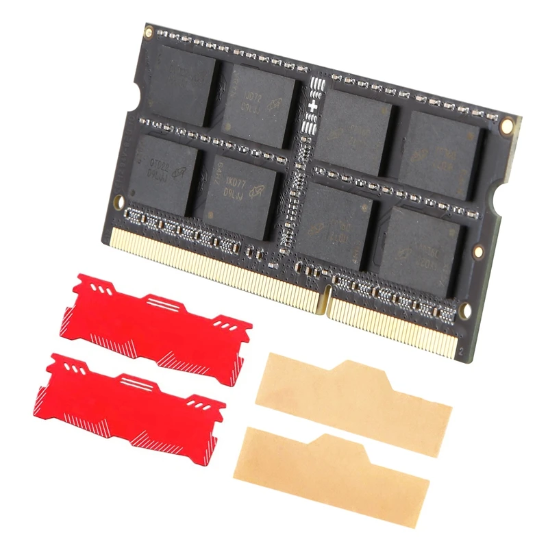 

Оперативная память DDR3 для ноутбука, ОЗУ 4 Гб + охлаждающий жилет, 1600 МГц, 1,5 в, 204-контактный разъем, ОЗУ Sodimm Ram для AMD, высокая совместимость