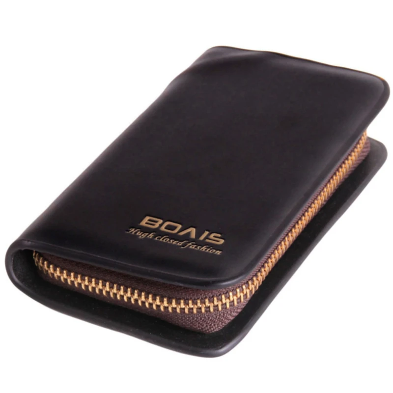 

Portable Leather Housekeeper Holders Car Keychain Key Holder Bag Case Unisex Wallet Cover Simple