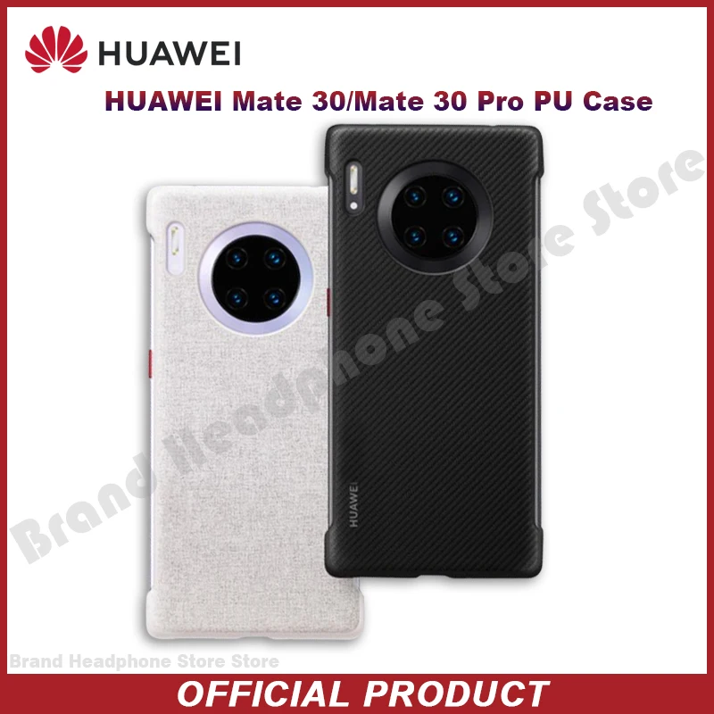 

Official New Original HUAWEI Mate 30/Mate 30 Pro PU Case Prevents Fingerprints Microfiber Fiber Leather Back Cover phone case