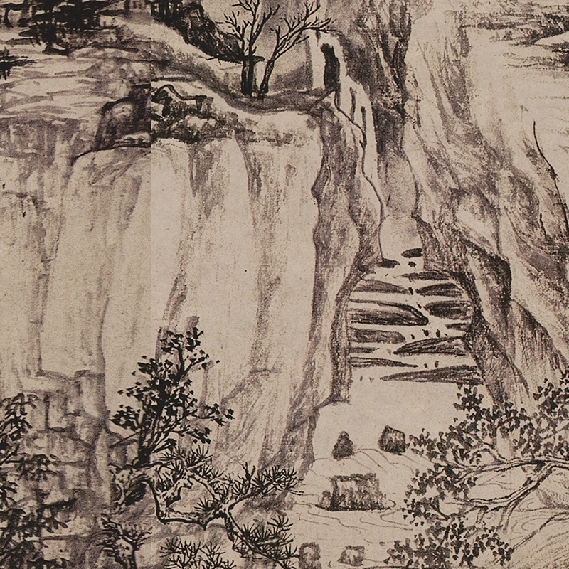 Четко заявляем что свиток шаньшуй 25x333 см музей китайского древнего