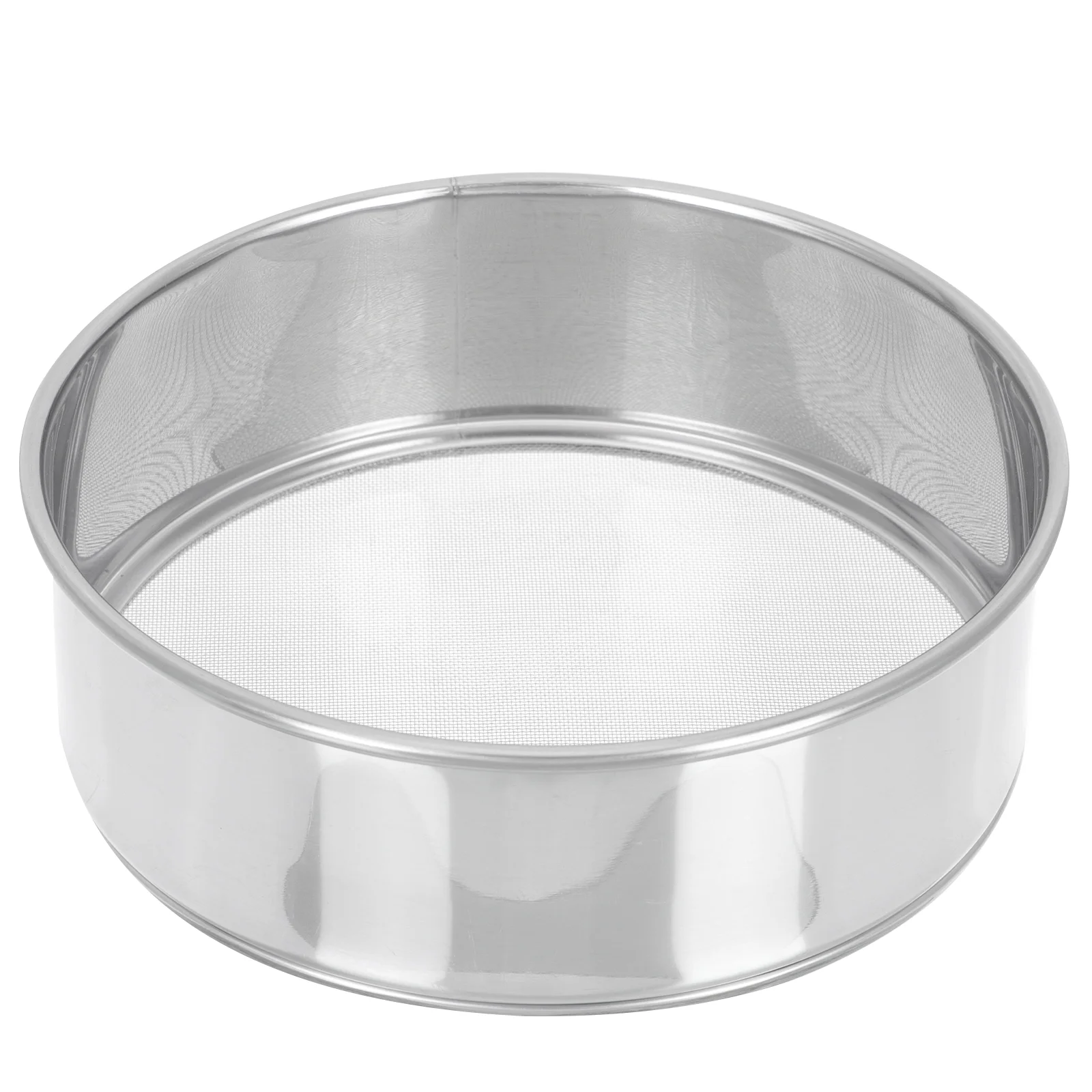 

Sieve Soil Sifting Garden Pan Mesh Flour Sifter Strainer Stainless Metal Steel Tool Manualmultifunctional Baking Gardening