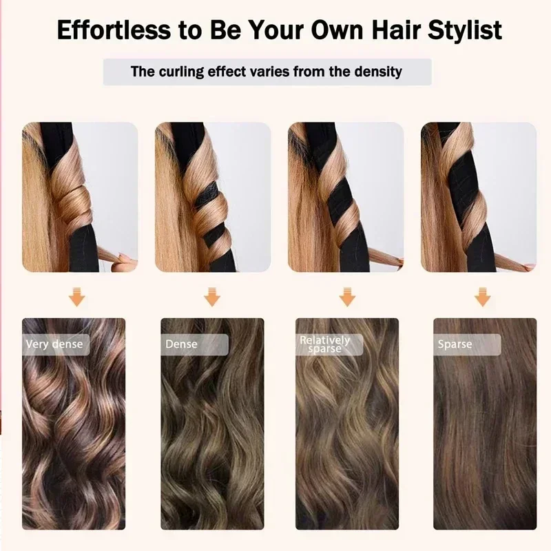 Плойка для волос без тепла завивки нагрева повязка на голову ленивые ролики