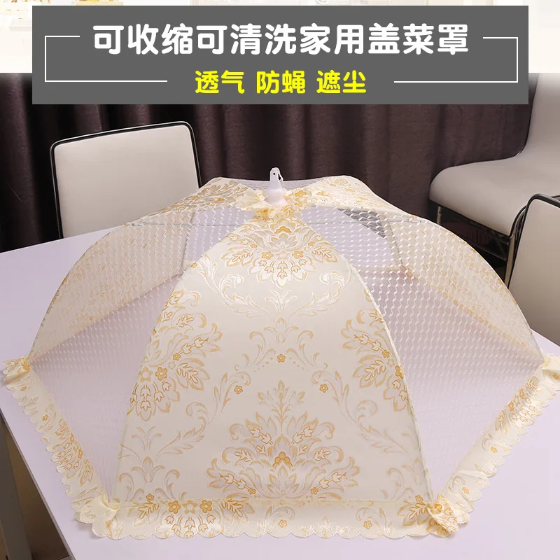 

Dining-Table Cover Vegetable Cover Dining Table Food Cover Vegetable Cover Anti Fly Dustproof Cover Bowl Cover Foldable