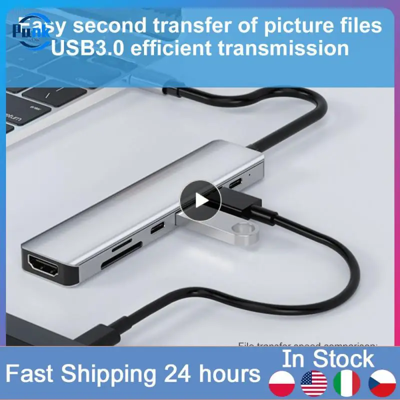 

Портативный разветвитель 7 в 1, Usb Type-C, 87 Вт, 480 Мбит/с