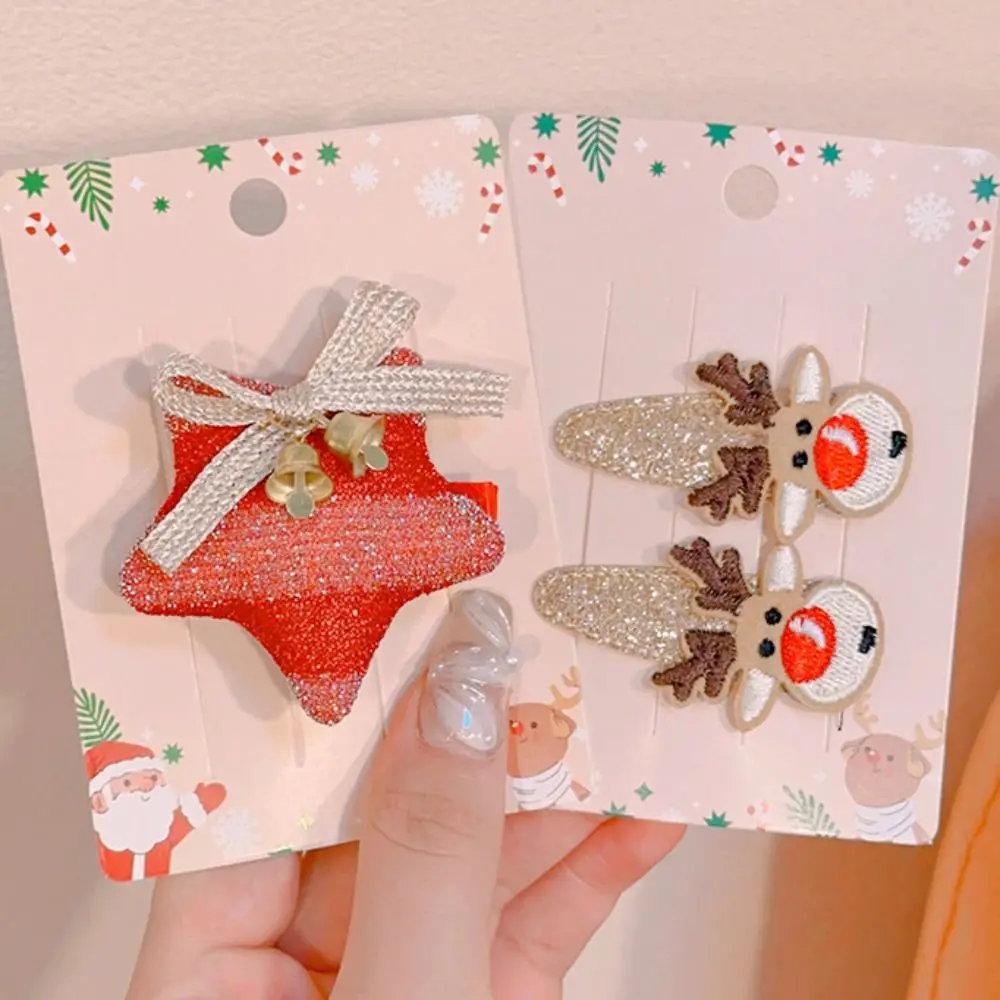 

Christmas tree Antler Hairpin Duckbill Clip Han Clothes Accessories Christmas Hair Clip Hair Decoration Deer Horn HeadWear