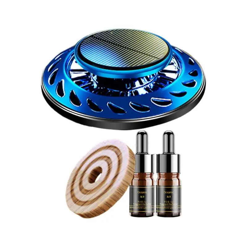 

Solar Aromatherapy Diffuser UFO Styling Car Air Freshener Long Lasting Fragrance In The Car Creative Men's Solid Ornaments