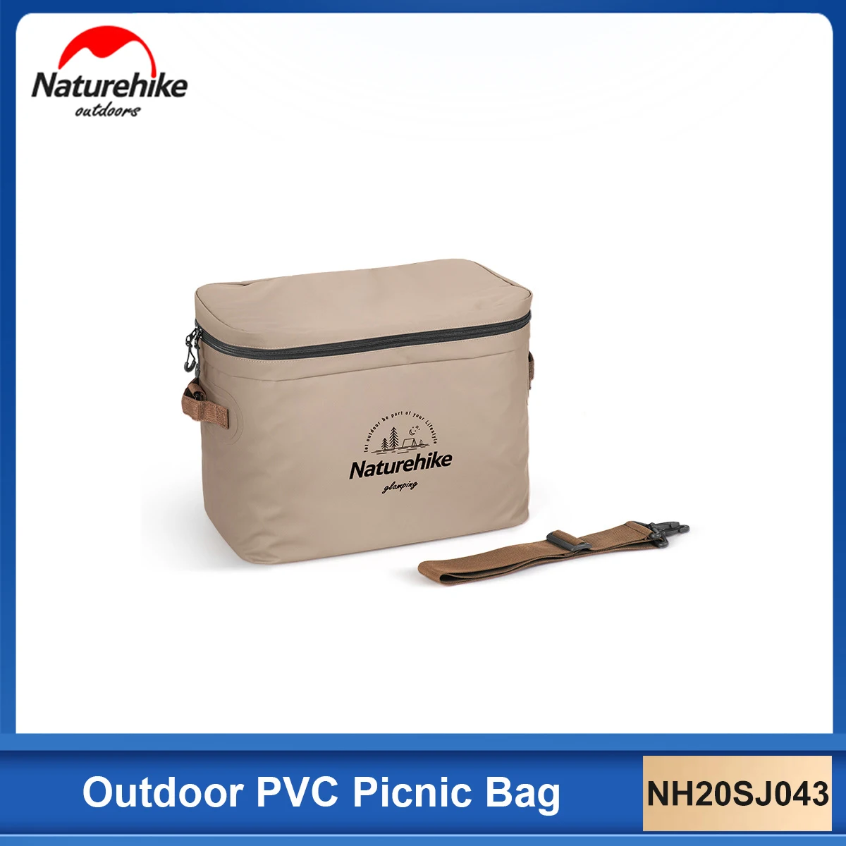 

Naturehike Outdoor Insulation Bag NH20SJ043 20L12L Large Capacity Portable Camping Travel Cold Insulation PVC Picnic Ice Bag
