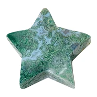 natural crystal star decoration crystal healing stone natural quartz star decoration stone crafts creative carving centerpiece