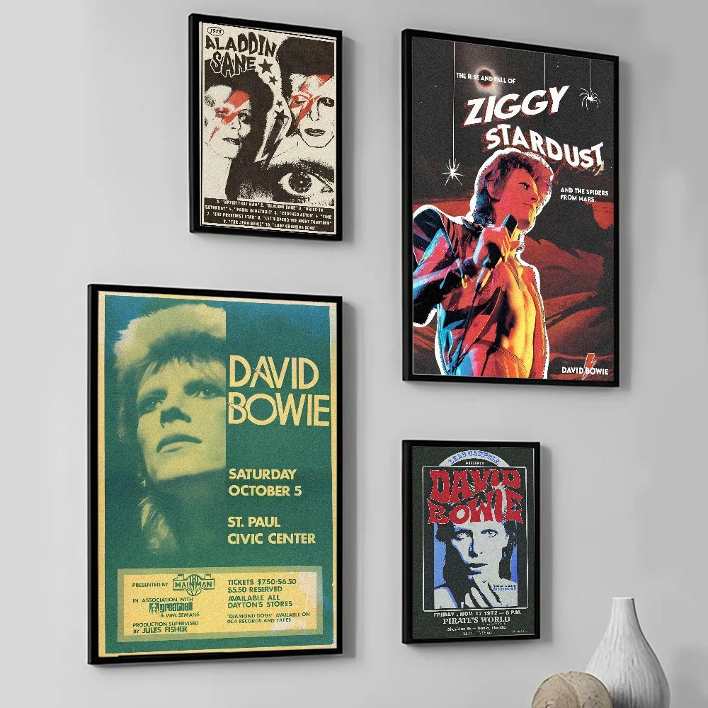 Британская рок-группа Б-Боуи постер настенное искусство домашний декор комнаты