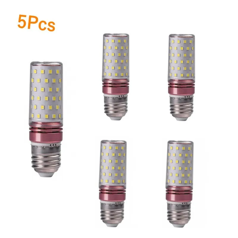 

5Pcs LED BulbEnergy saving Light E14 E27 Screw 12W 16W Corn Light Candle Bulb Household Energy-saving Cold/Warm Chandelier