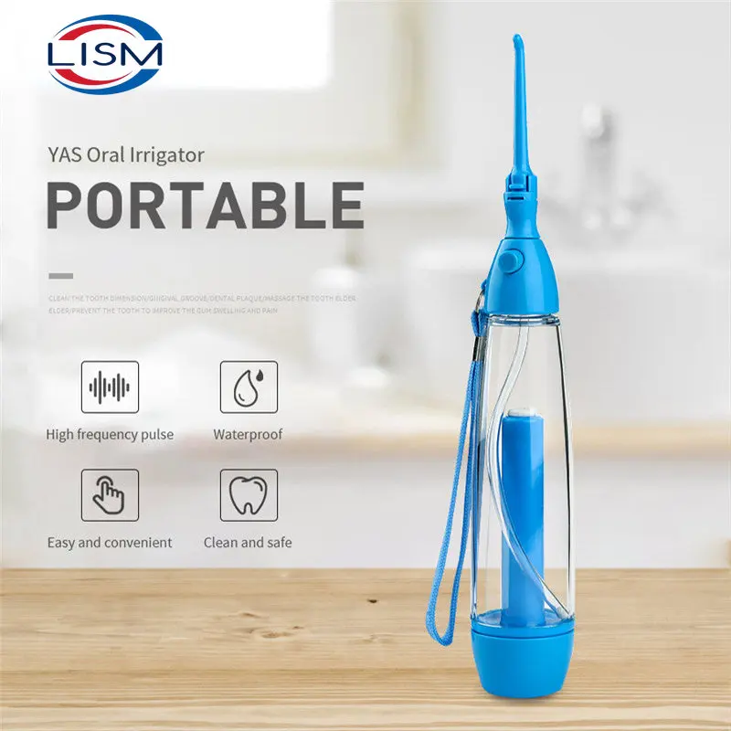 

Oral Irrigator Teeth Cleaner Water Jet Tooth Health Water Non-electric Household Portable Oral Irrigator Flossing LV160 New