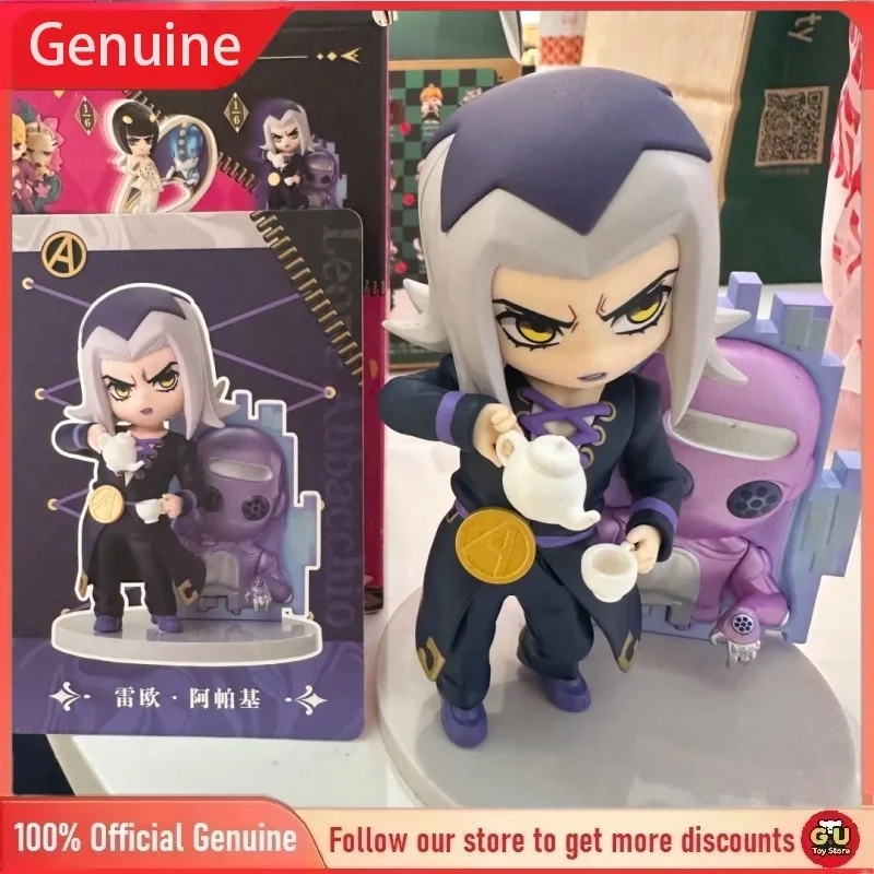Фото Оригинальная серия Pop Mart Jojo's Bizarre Adventure: Golden Wind, загадочная коробка-сюрприз, подвесное украшение, праздничные подарки, игрушки №3
