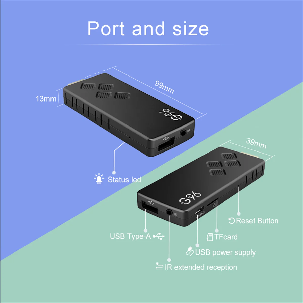 Приставка Смарт-ТВ 2 + 16 ГБ 4 ГГц Bluetooth