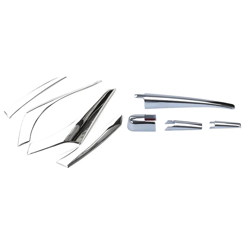 

2 Set Car Accessories: 1 Set Rear Window Wiper Cover & 1 Set Taillight Streamer Trim Rear Tail Lamp Light Bezel Cover