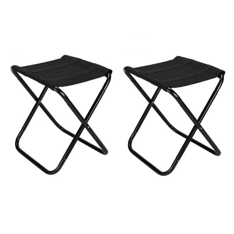 

2 Pack Camping Stool Folding Portable Stool For Fishing Outdoor Hiking Backpacking Walking Travelling With Carry Bag
