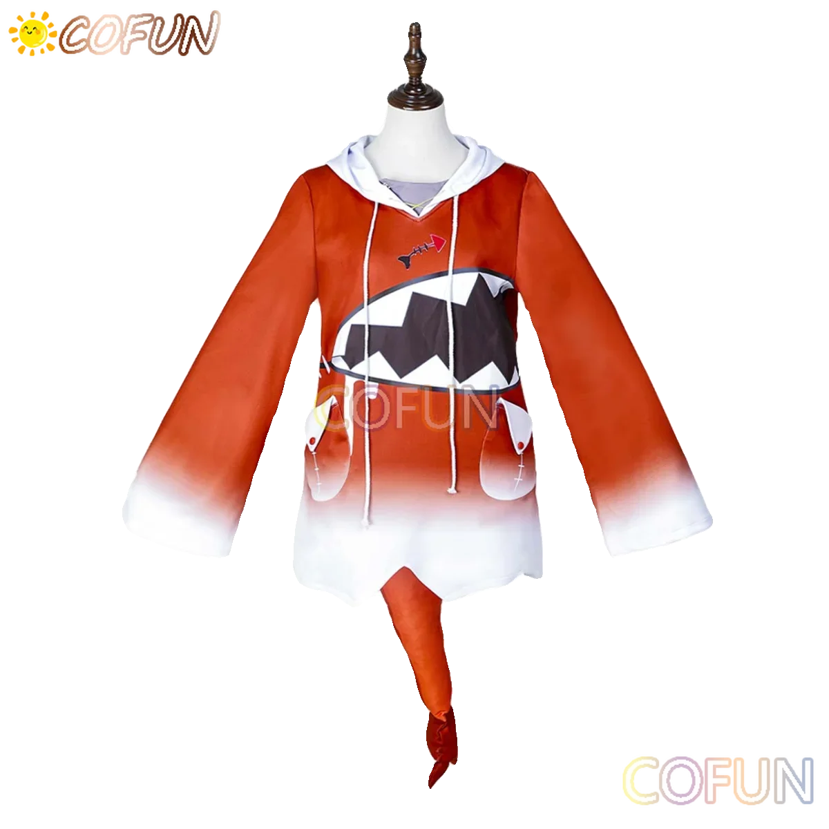 COFUN Hololive Vtuber Sark Gawr Gura Косплей Костюм Хэллоуин наряды анимационный костюм женский